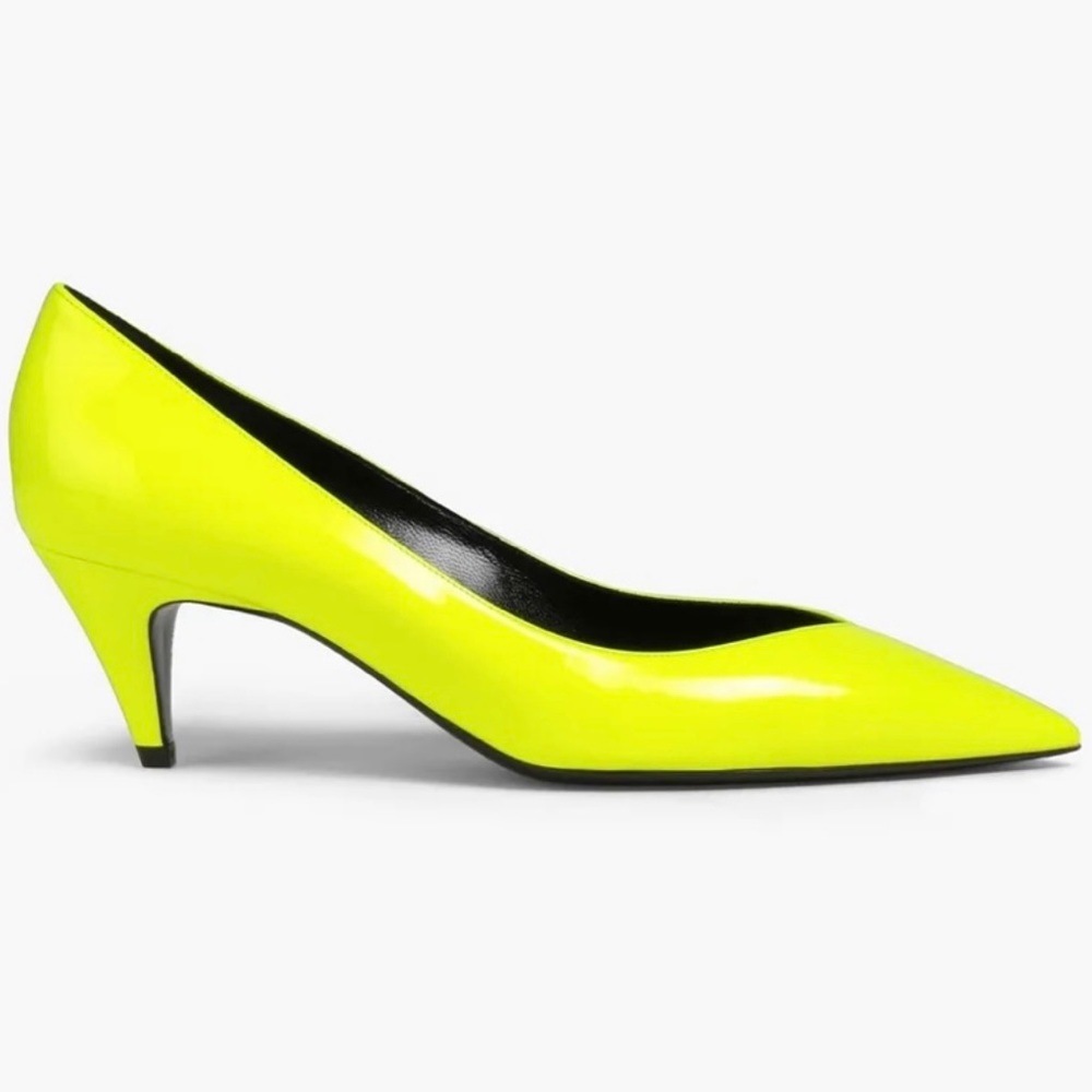 Neon Yellow Kiki Pumps